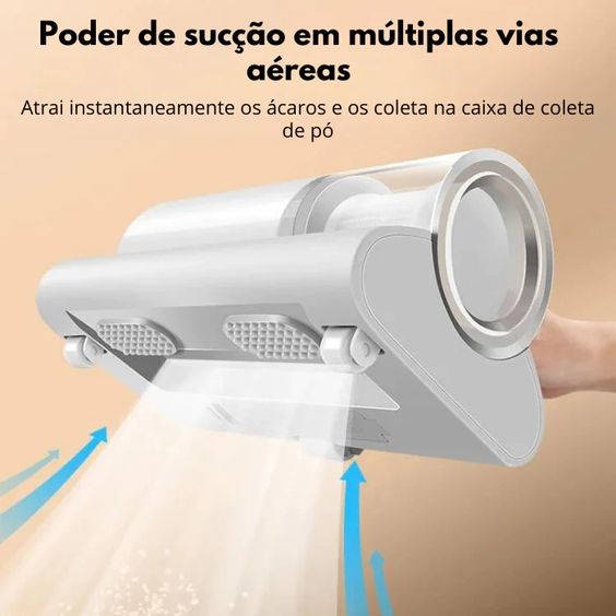 ASPIRAMAX - Aspirador de Pó e de remoção de ácaros e esterilização UV MAX