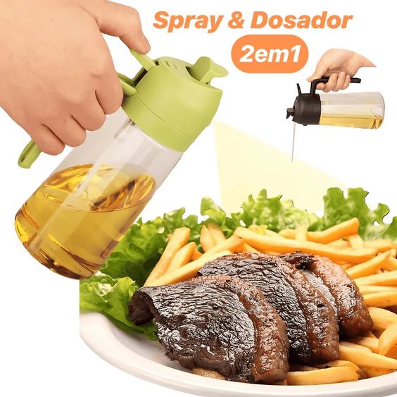 Dispenser e Pulverizador de Azeite 2em1 500ml - OFERTA LIMITADA🛍️