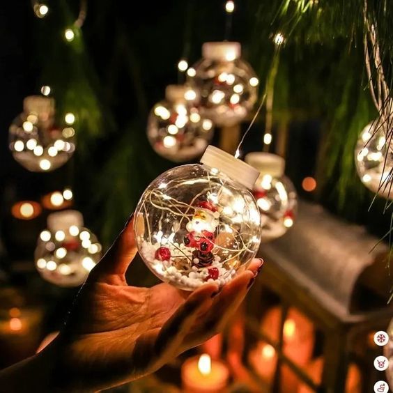 🎅🏻 Bola de Natal com Pai Natal 🎅🏻